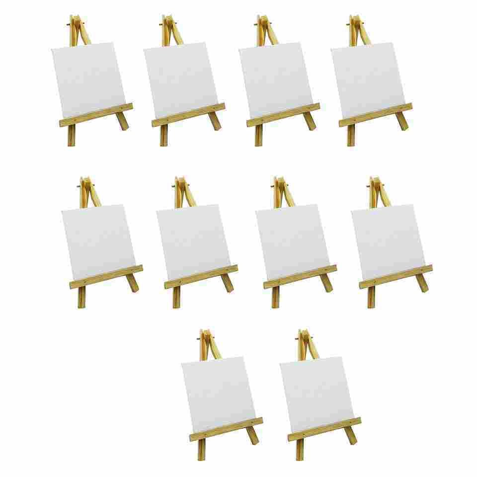 easel stand with canvas wooden painting tripod stretched pack of 20