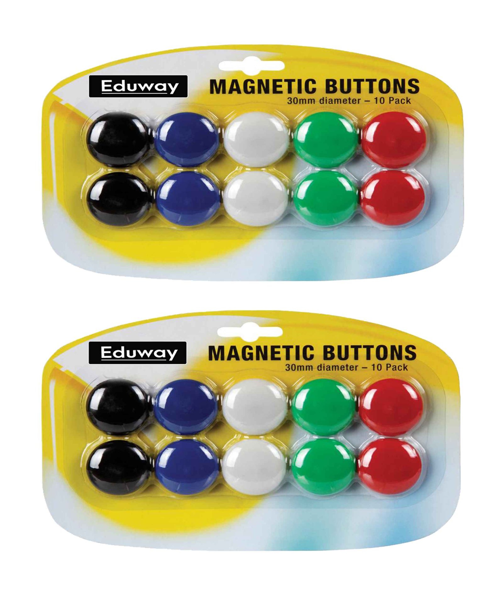 Buy Colorful Magnetic Buttons for Stick notes, photos. pack of 20