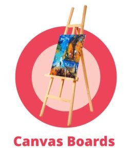 canvas boards stand for painting and art