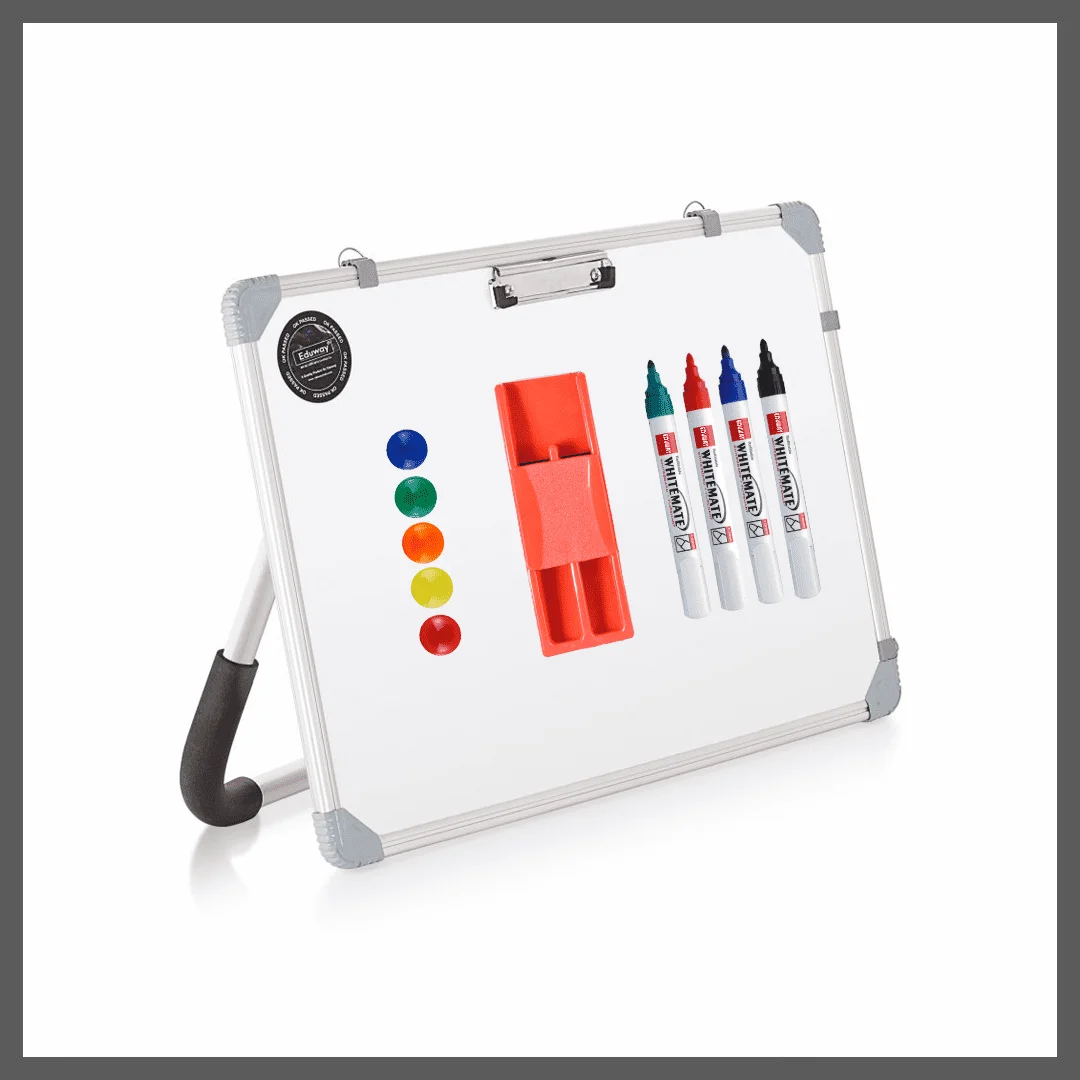 standing magnetic whiteboard writing for teachers kids study home and office use with marker, duster, and marker