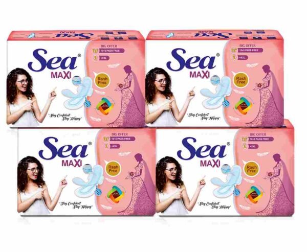 sanitary pad for woman cotton Maxi XXL- pack of 4
