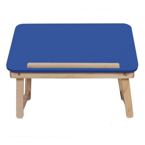 wooden foldable laptop & study table for kids blue
