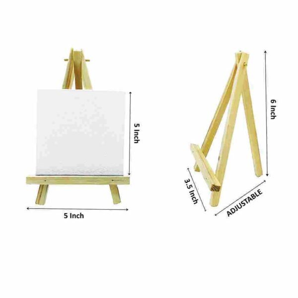 easel stand with canvas wooden painting tripod dimensions 5x5