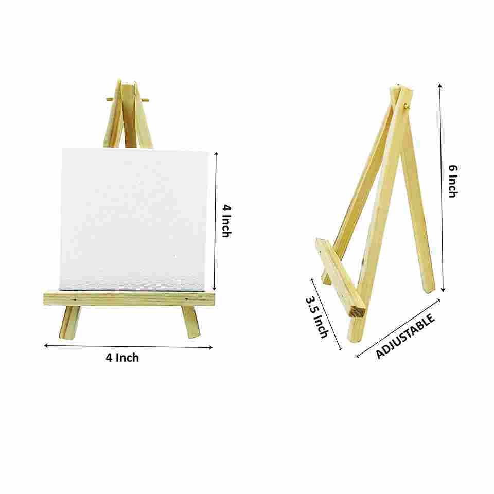 easel stand with canvas wooden painting tripod dimensions 4x4