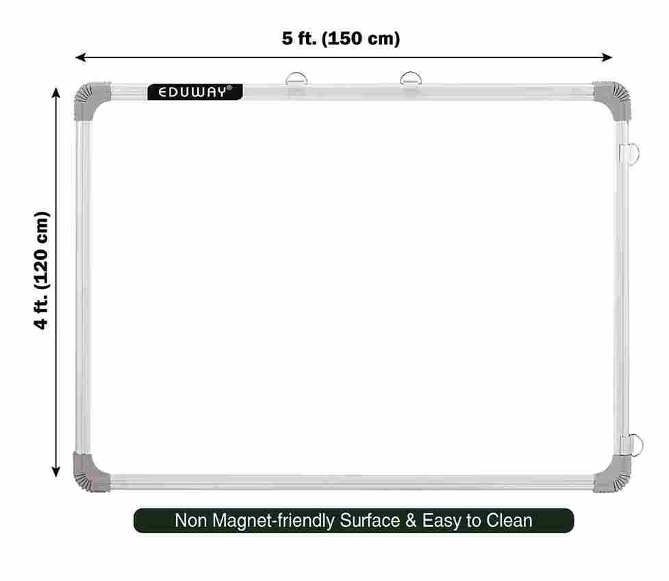whiteboard 5x4 ft. size dimensions charts