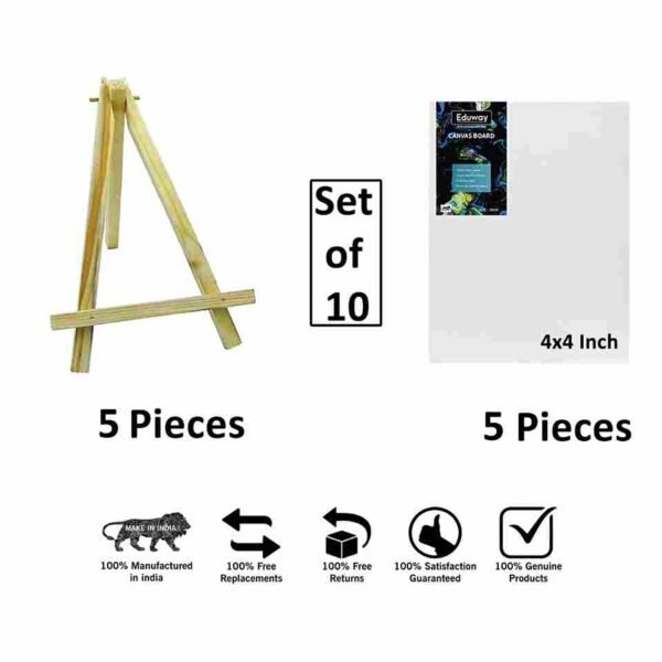 easel stand with canvas wooden painting tripod pack of 10