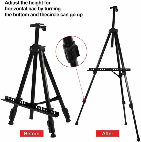 canvas tripod stand art painting easel zoom