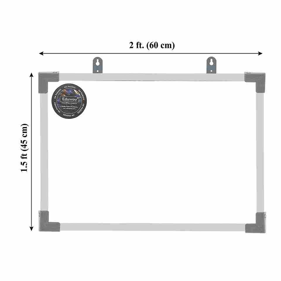 sigma whiteboard 1.5x2 ft size and dimensions chart view