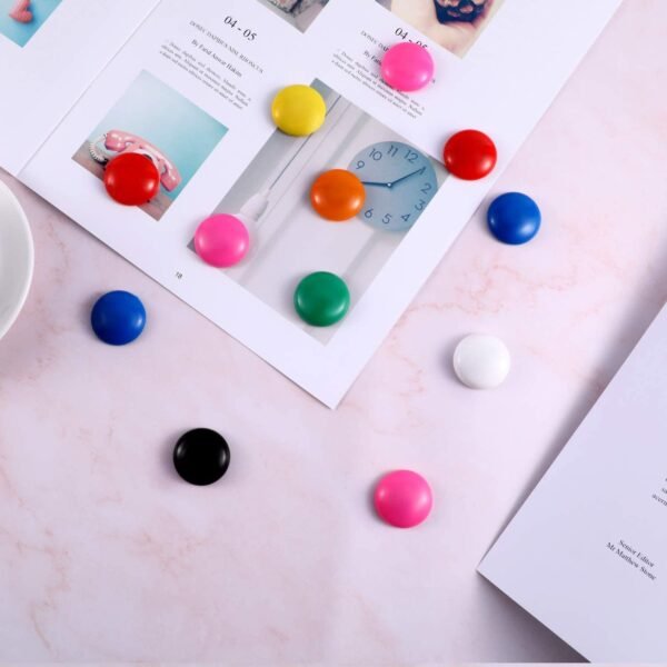 magnetic buttons colorful for fridge whiteboard anywhere use