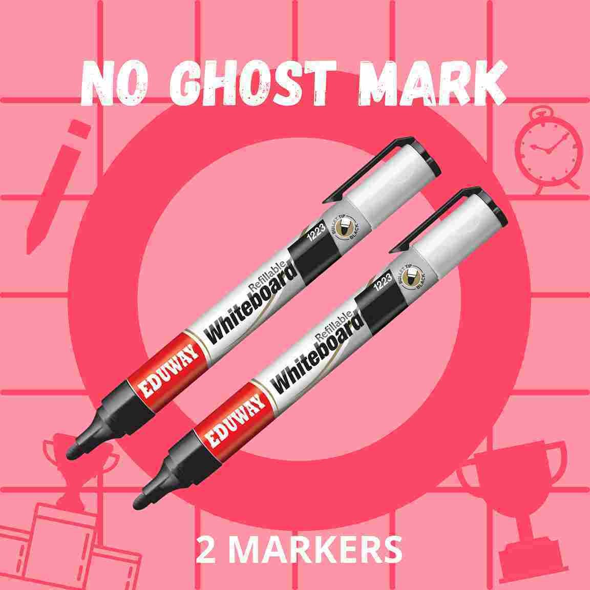 black marker for writing on whiteboard home and office use pack of 2