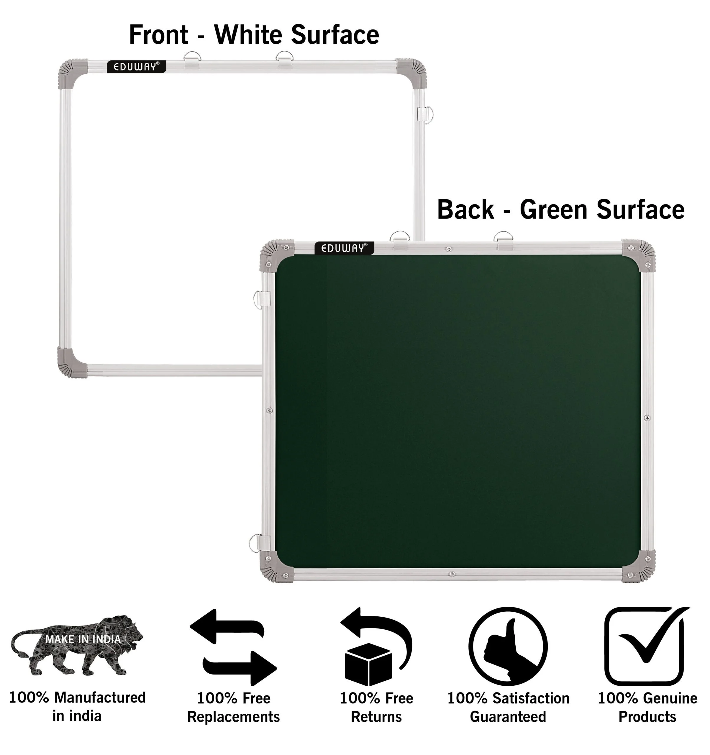 Buy Non-Magnetic Whiteboard with Duster Marker Combo 1.5x2 ft.