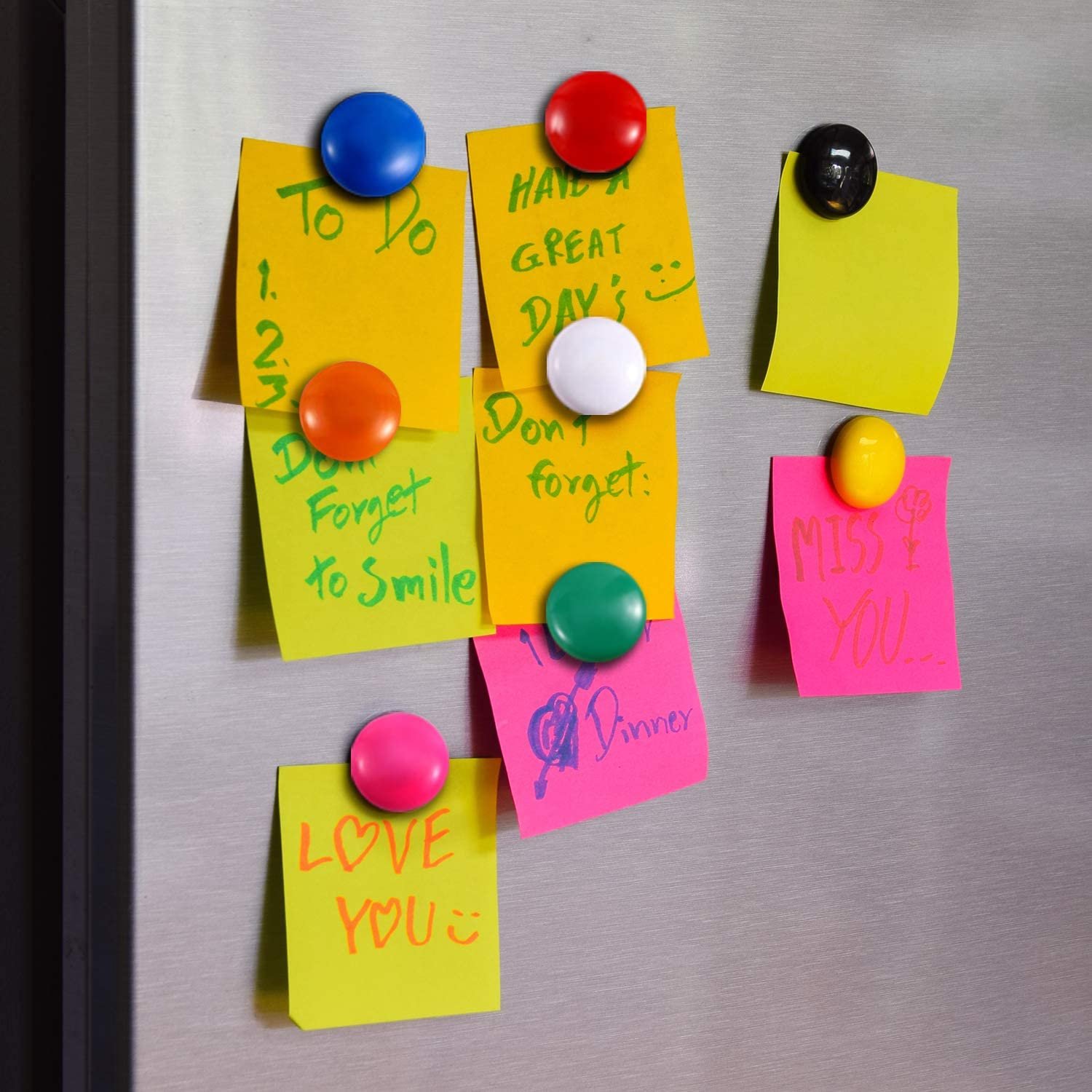 magnetic buttons colorful for fridge whiteboard multipurpose