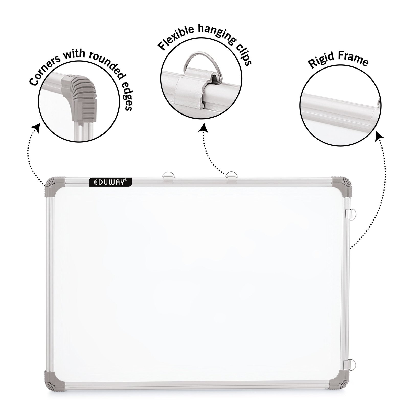 whiteboard marker and duster non magnetic hanging writing surface features