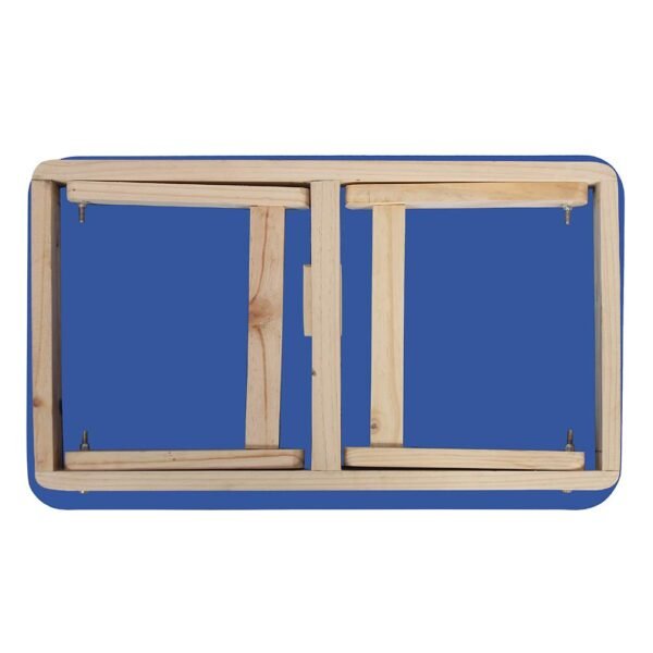 wooden foldable laptop & study table for kids blue fold