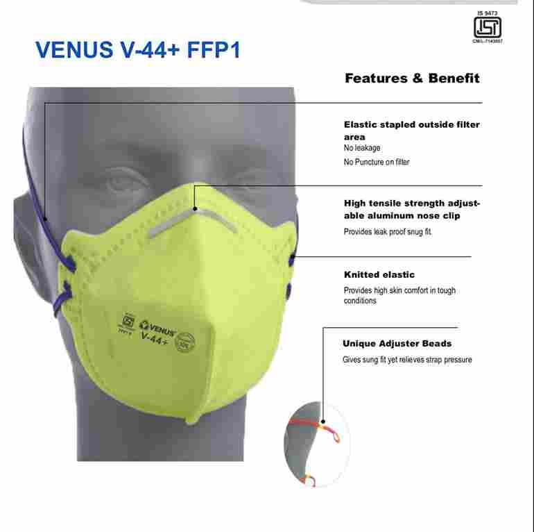 face mask for mens & woman virus and anti polution protection yellow features & benefits
