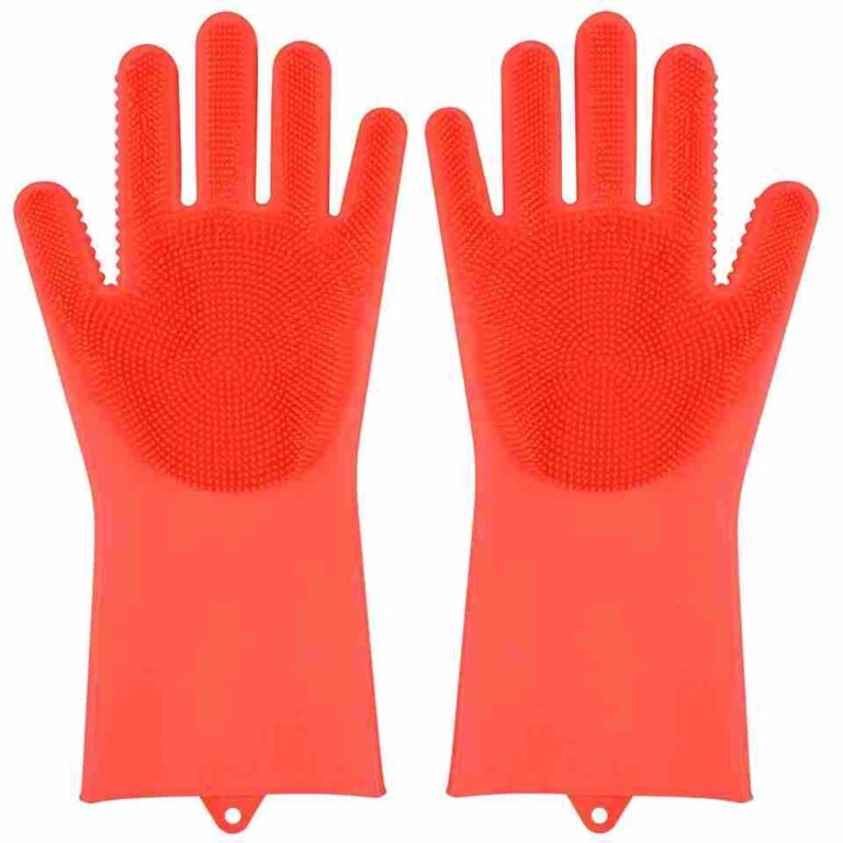 Buy Silicon Cleaning Glove Keeping Clean Made Easy Red