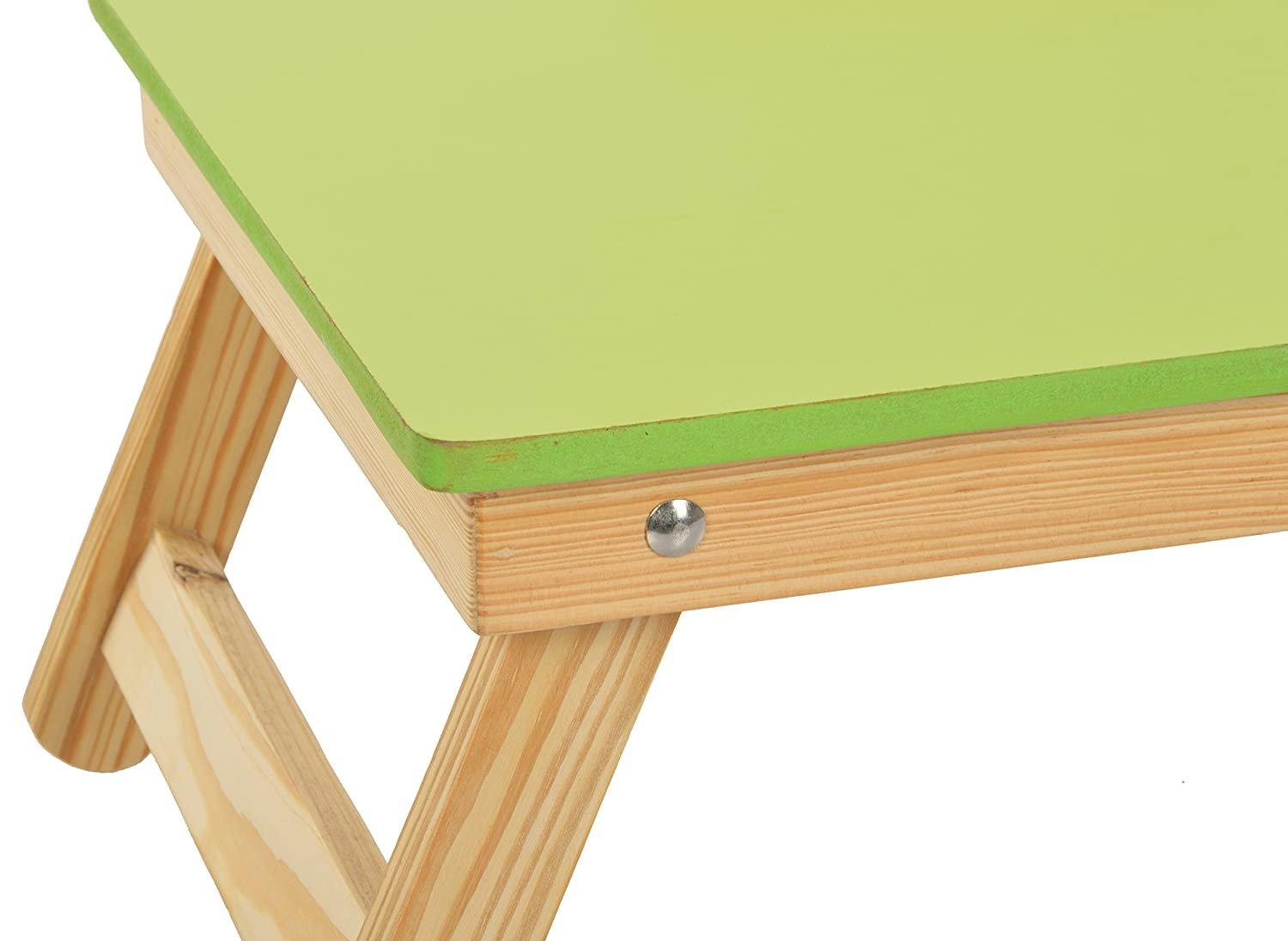 wooden foldable laptop & study table for kids green design