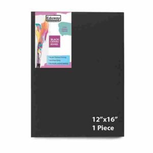black canvas art board painting skirting 12x16 pack of 1