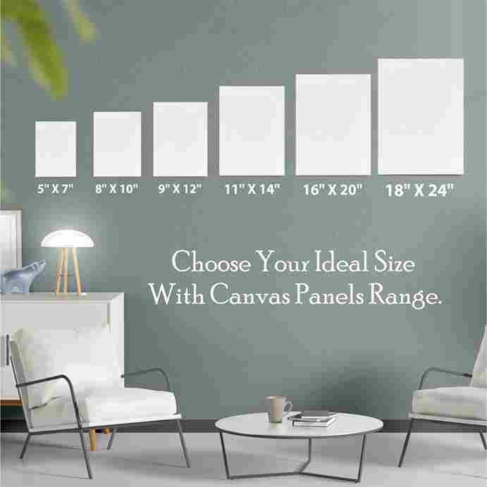 Stretched canvas art board painting skirting more many sizes