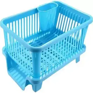 plastic drain basket dish container for kitchen