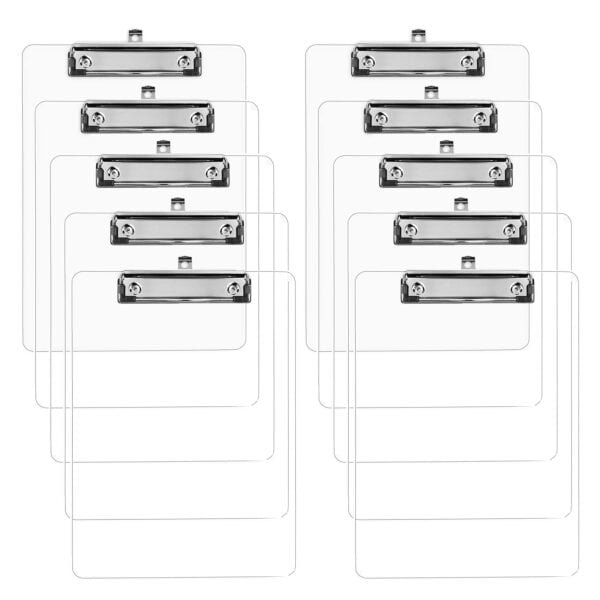 Transparent Exam Board pack of 10