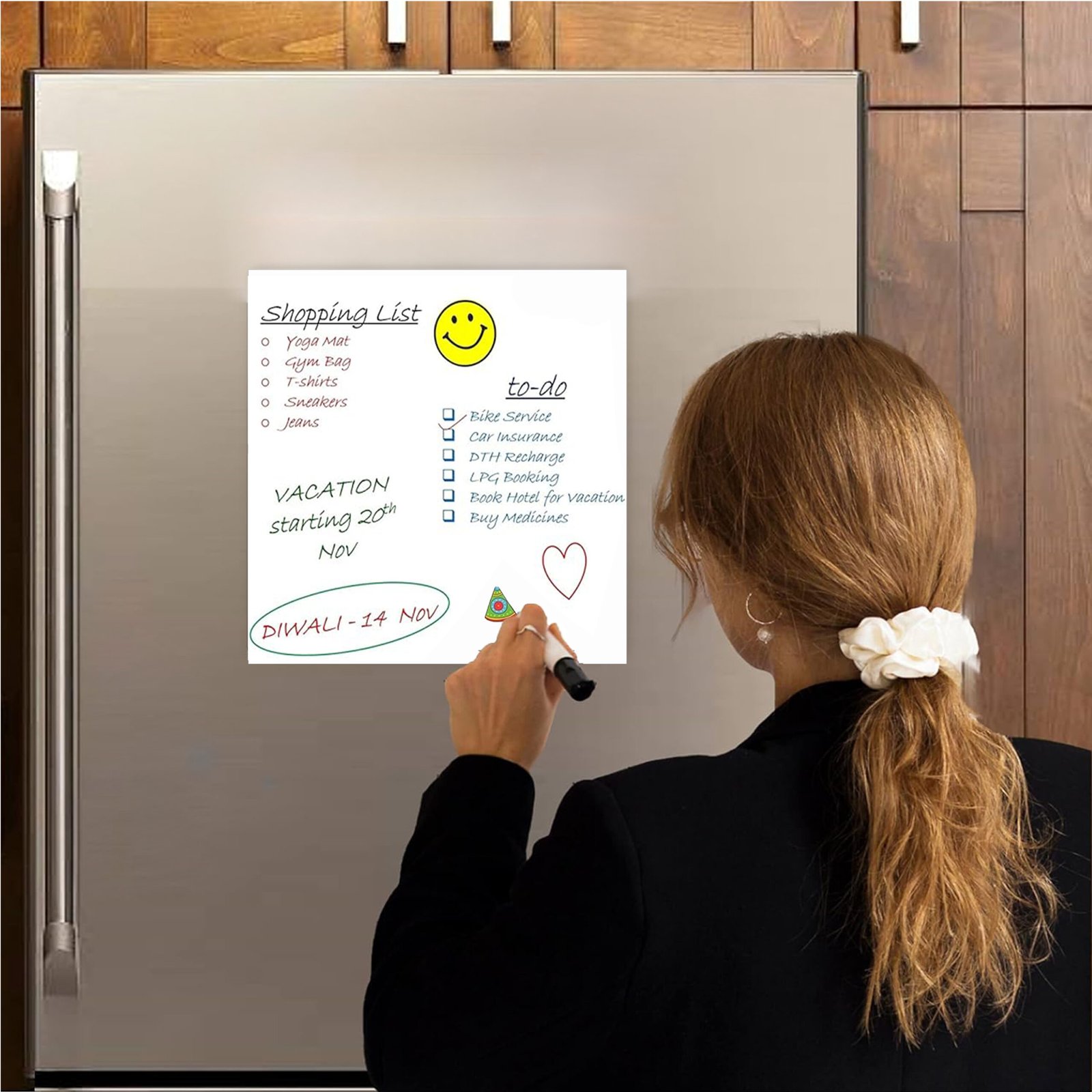 magnetic whiteboard sheet for fridge metal almirah