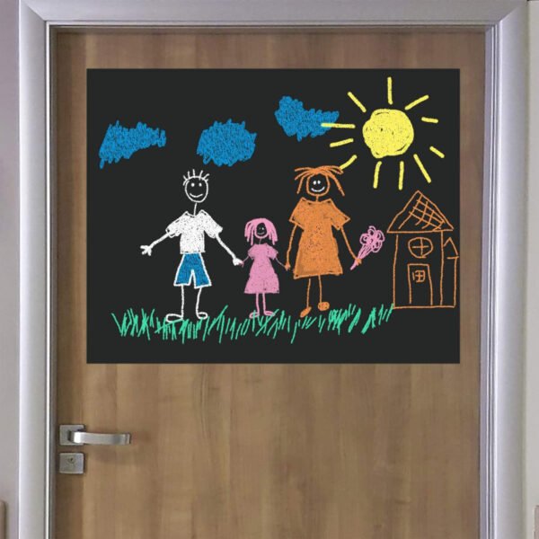 chalk vinyl board with chalk self adhesive sticker lifestyle home 1