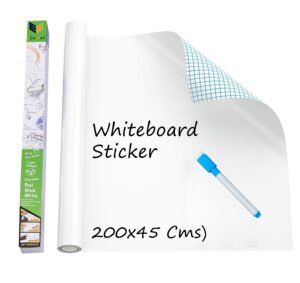 vinyl whiteboard sticker self adhesive 45x200 Cms with marker