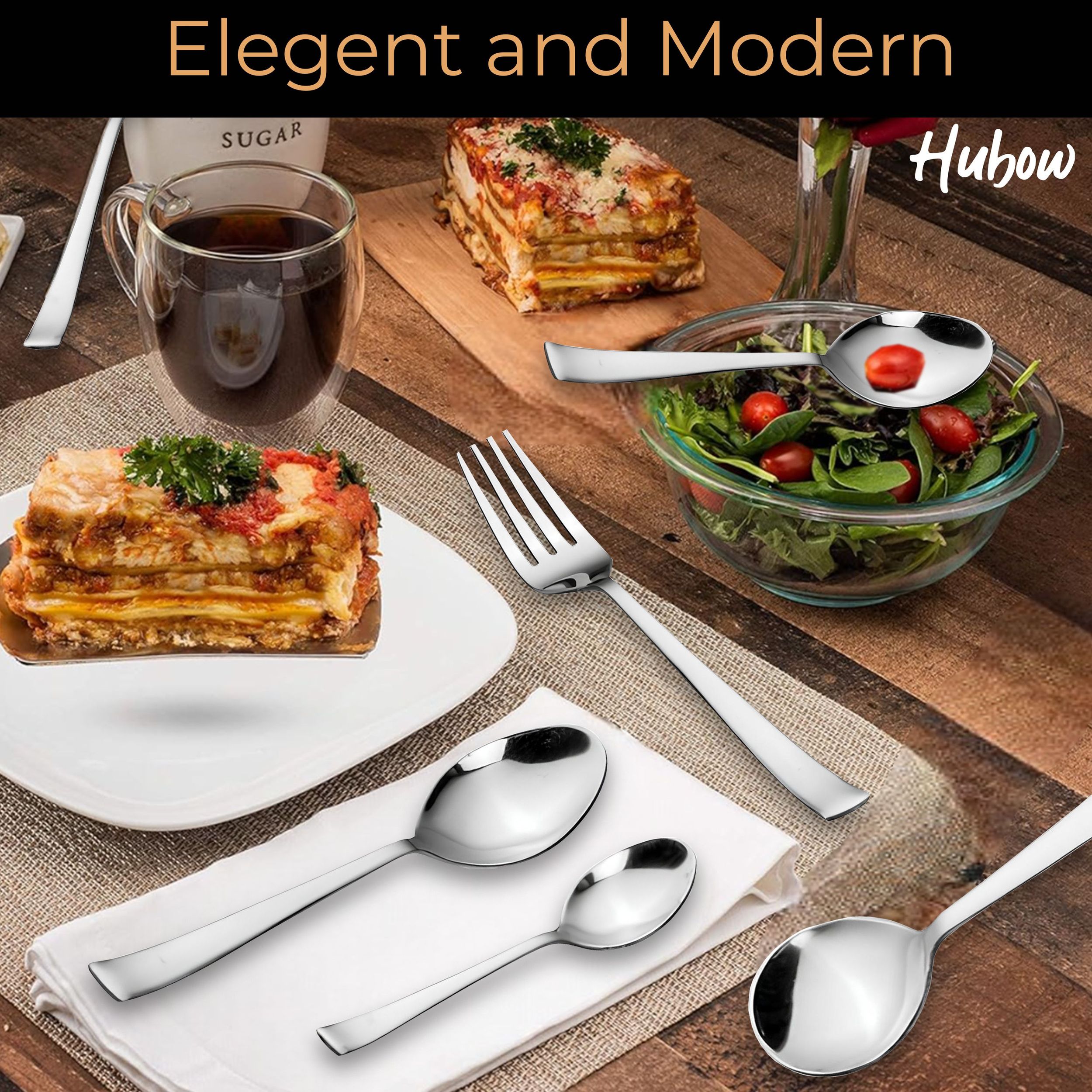 Hubow 25 Piece Karishma Cutlery Set