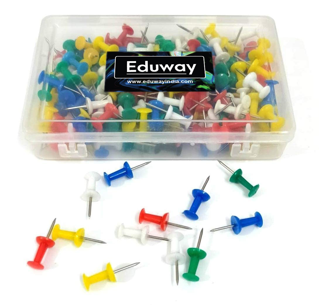 Eduway Multicolor Push pin for home and school