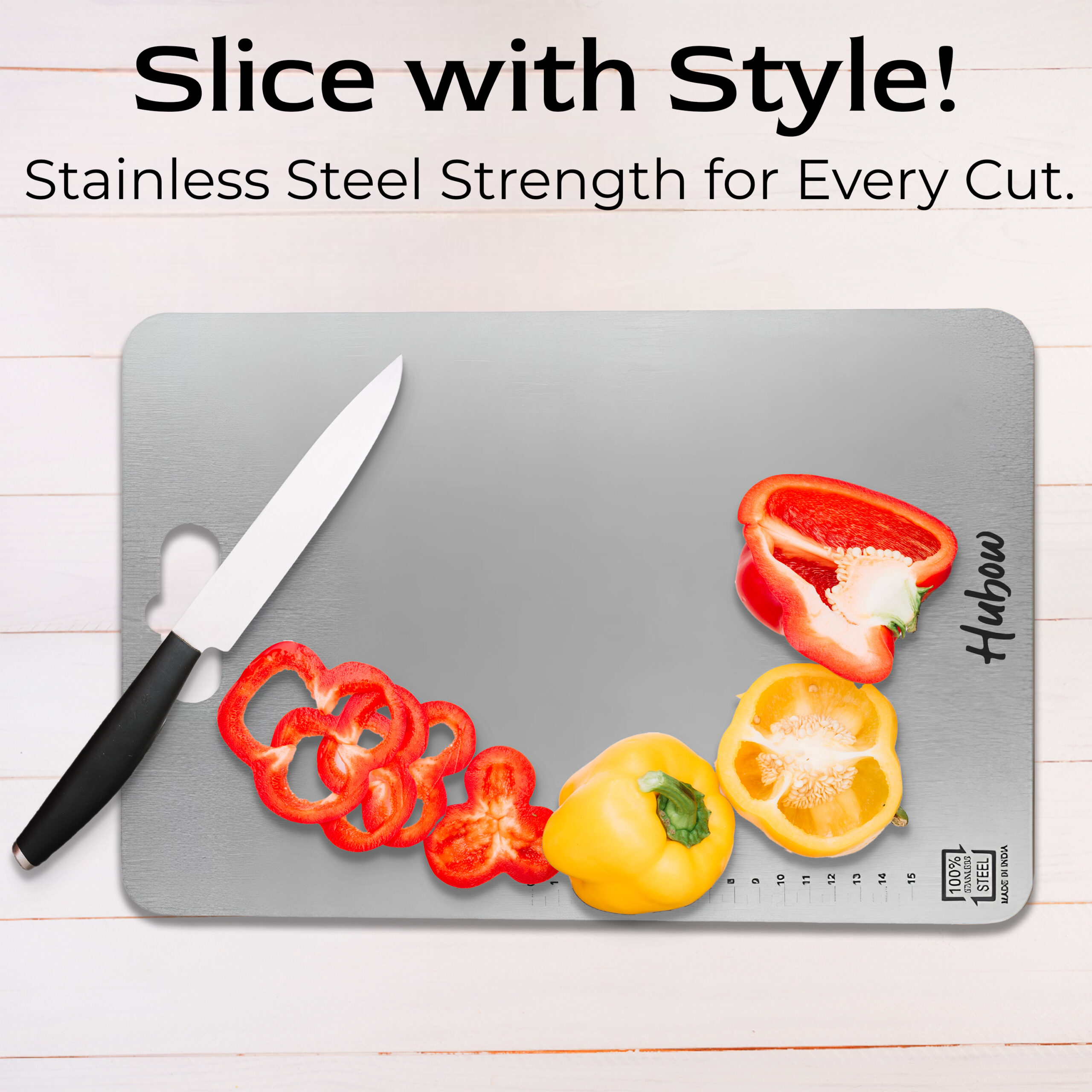 Hubow Stainless steel chopping Board